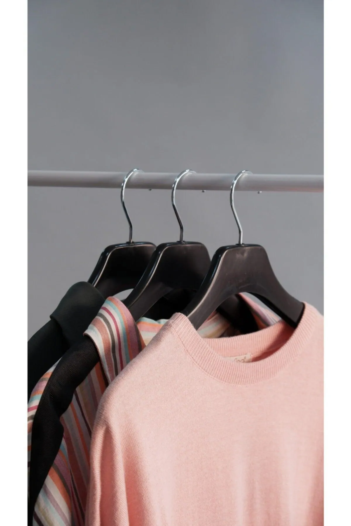 10 Hanger Black Luxury Thick Plastic Hanger - Suit, Jacket, Coat, Coat and Shirt Hanger