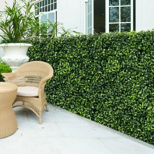 12 Pcs 20" x 20" Artificial Plant Wall Panel Hedge Privacy Fence