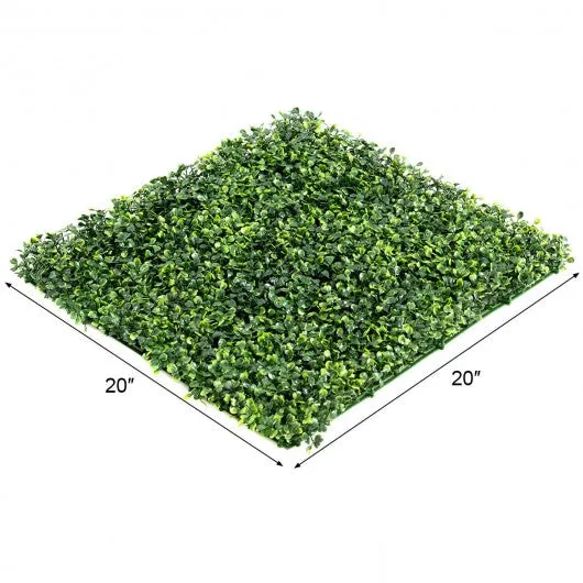 12 Pcs 20" x 20" Artificial Plant Wall Panel Hedge Privacy Fence