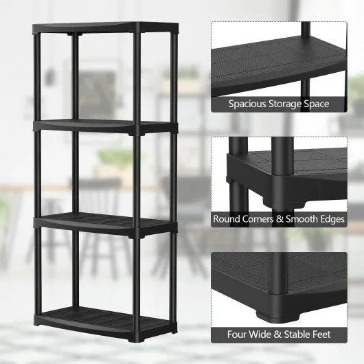 24'' x 12'' x 52.5'' 4-tier Storage Shelf Rack for Garage Kitchen