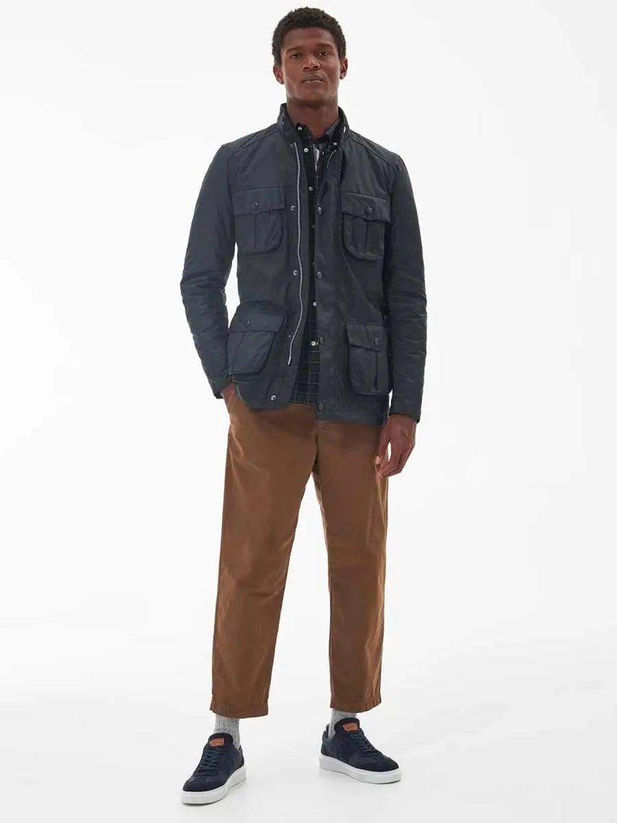 40% OFF BARBOUR Corbridge Wax Jacket - Mens - Navy - Size: MEDIUM