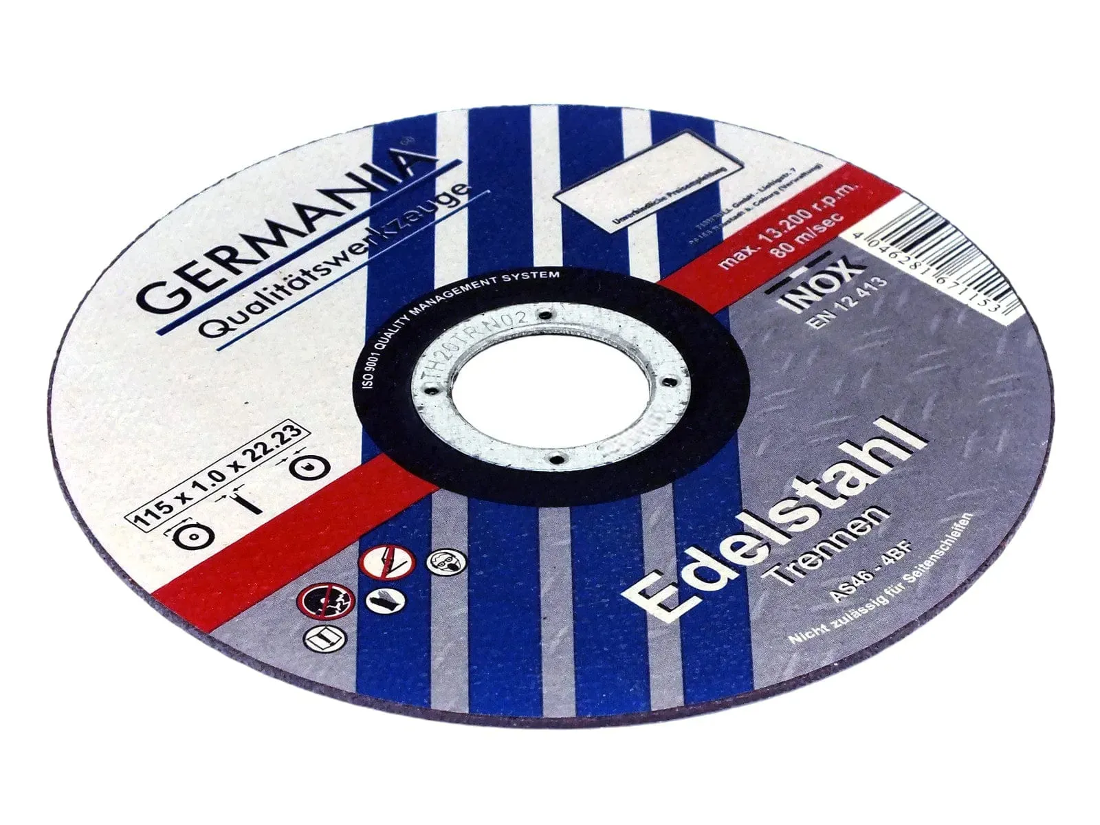 4.5" Cutting Discs for Metal and Stainless Steel | 1.0 x 115 x 22.2mm Ultra Thin Angle Grinder Blades | 1-100pc