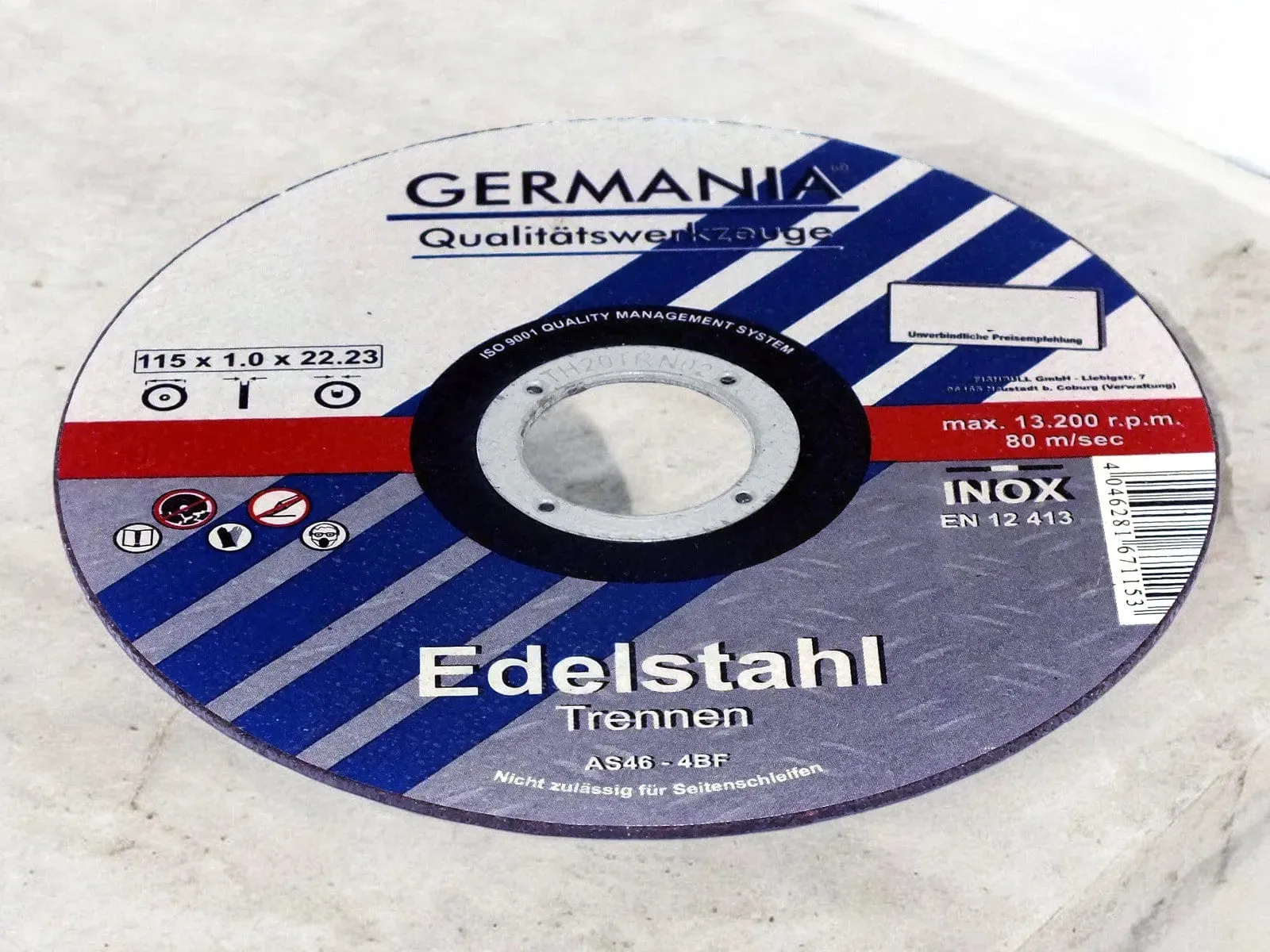 4.5" Cutting Discs for Metal and Stainless Steel | 1.0 x 115 x 22.2mm Ultra Thin Angle Grinder Blades | 1-100pc