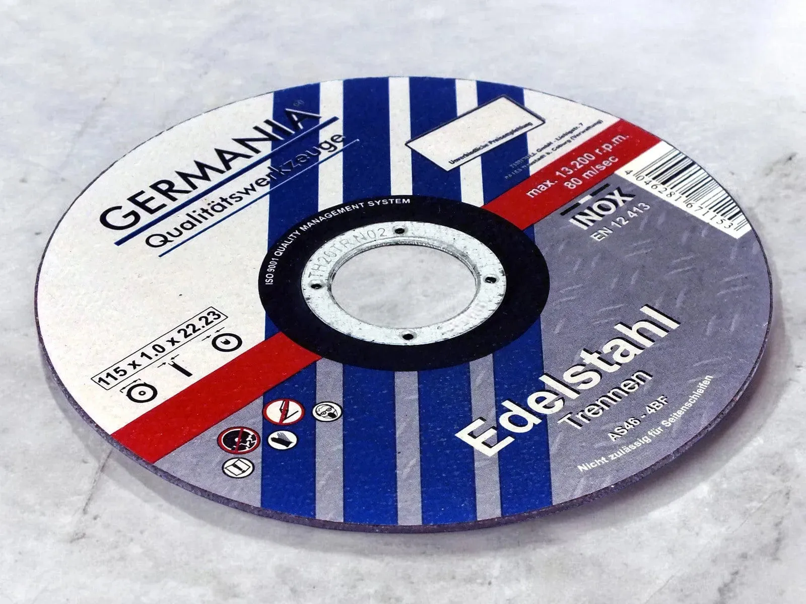4.5" Cutting Discs for Metal and Stainless Steel | 1.0 x 115 x 22.2mm Ultra Thin Angle Grinder Blades | 1-100pc