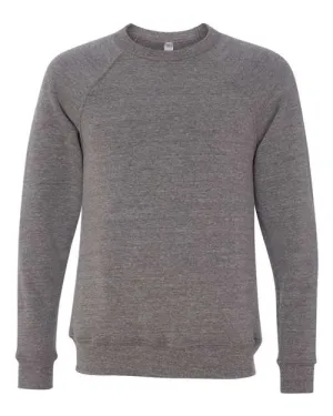 BELLA   CANVAS Sponge Fleece Raglan Crewneck Sweatshirt 3901 Grey Triblend