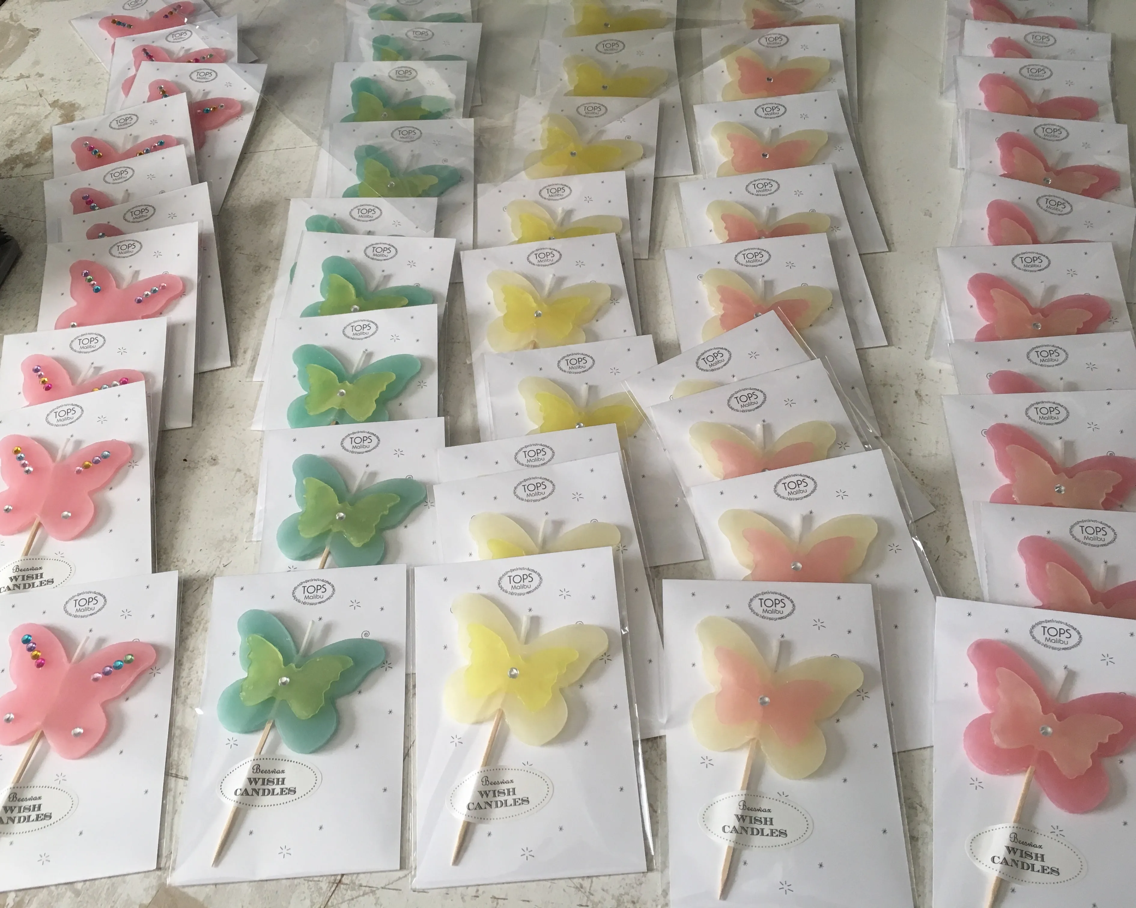 Butterfly Beeswax Candles