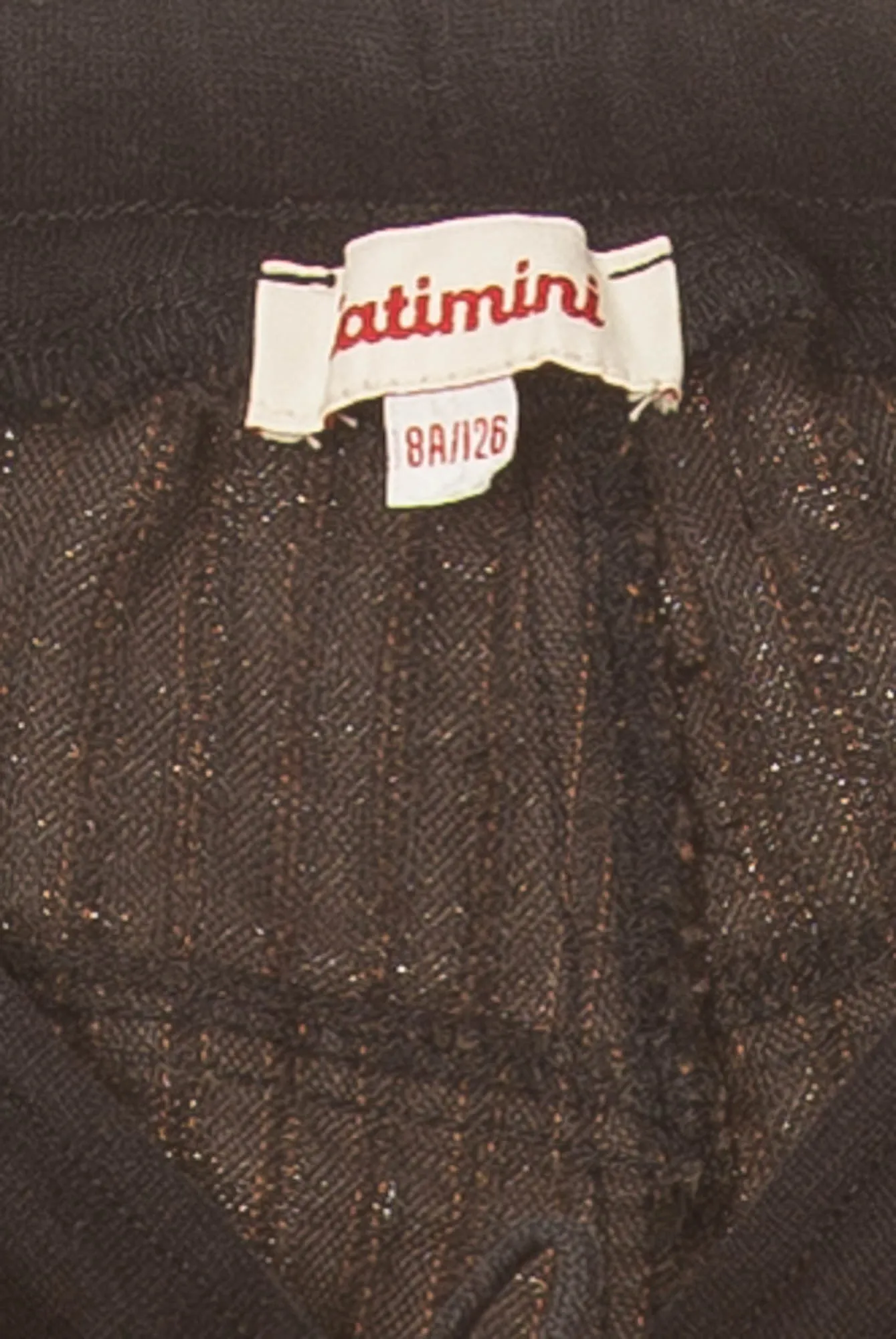 Catimini - Brown Striped Pants with Tie Waist - 8A