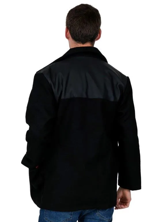 Donkey Jacket with PVC - Black
