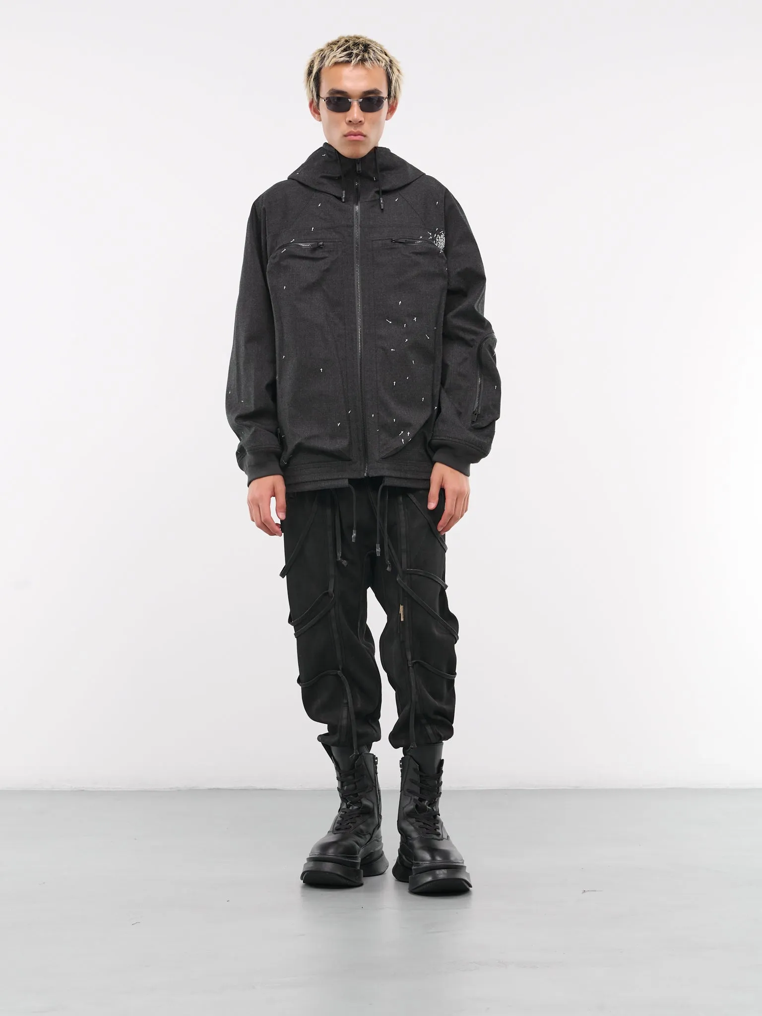 Hooded Zip Blouson (UC2D4206-T-CHARCOAL)