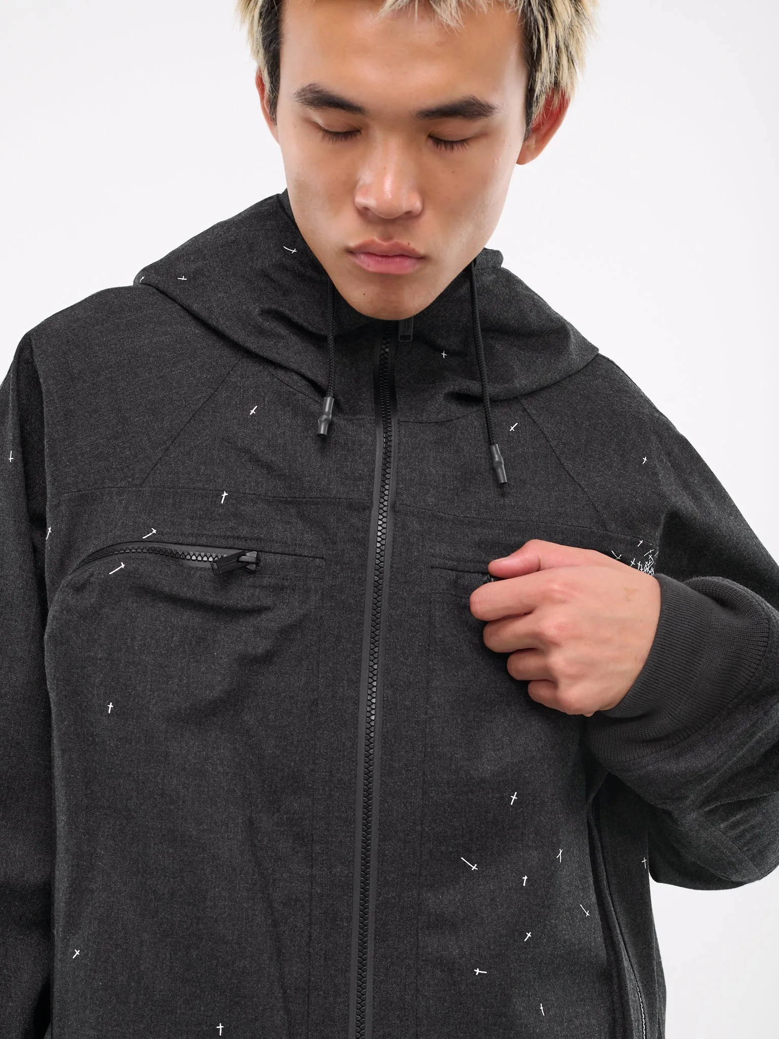 Hooded Zip Blouson (UC2D4206-T-CHARCOAL)