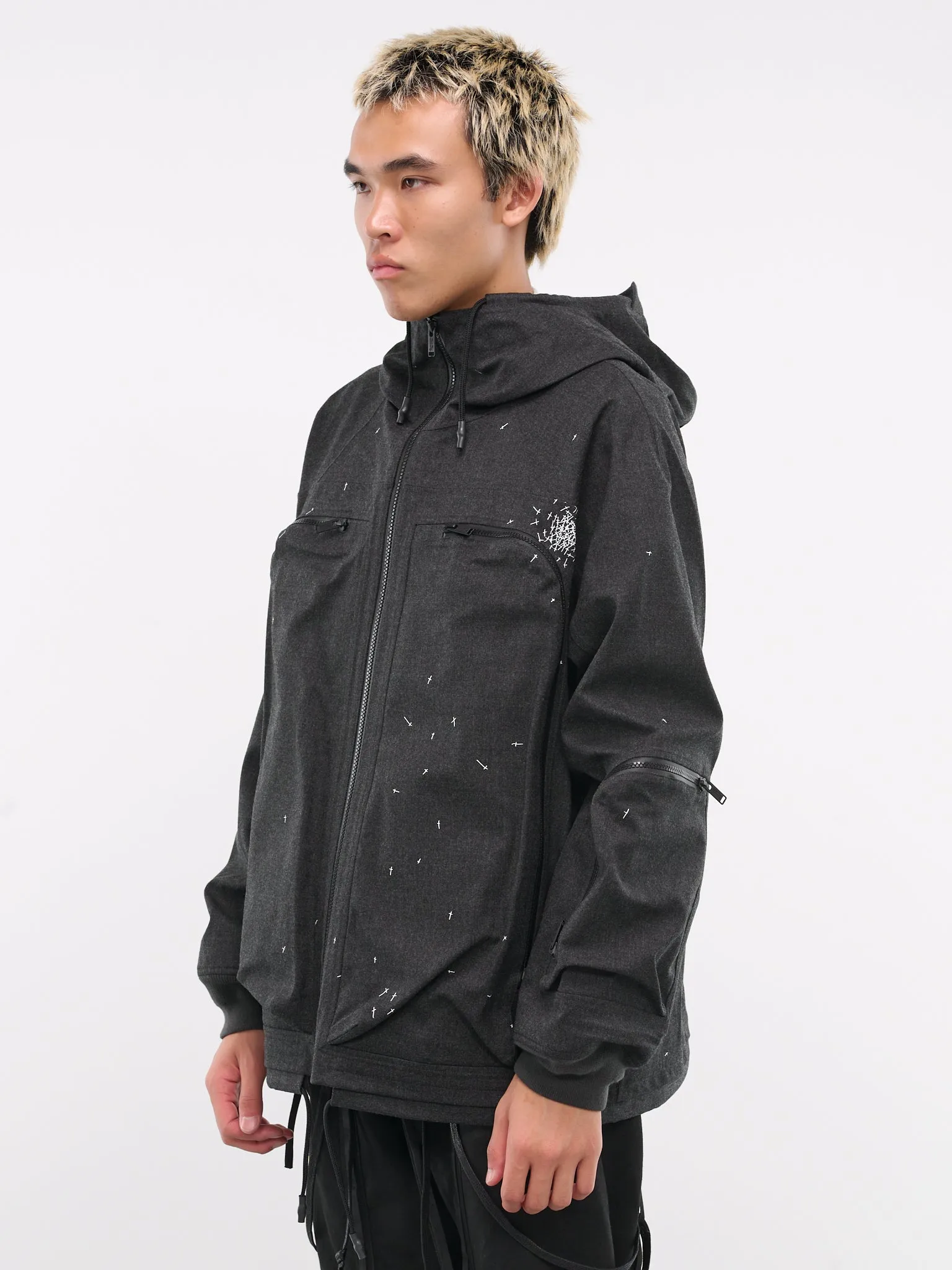 Hooded Zip Blouson (UC2D4206-T-CHARCOAL)
