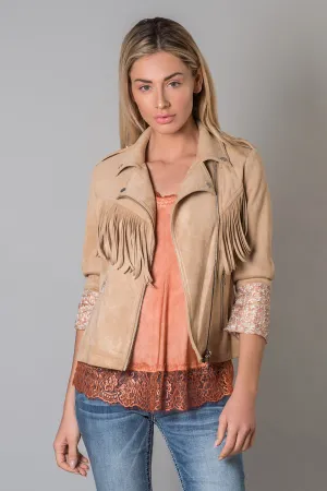 JACKET SUEDE ME ΚΡΟΣΙΑ
