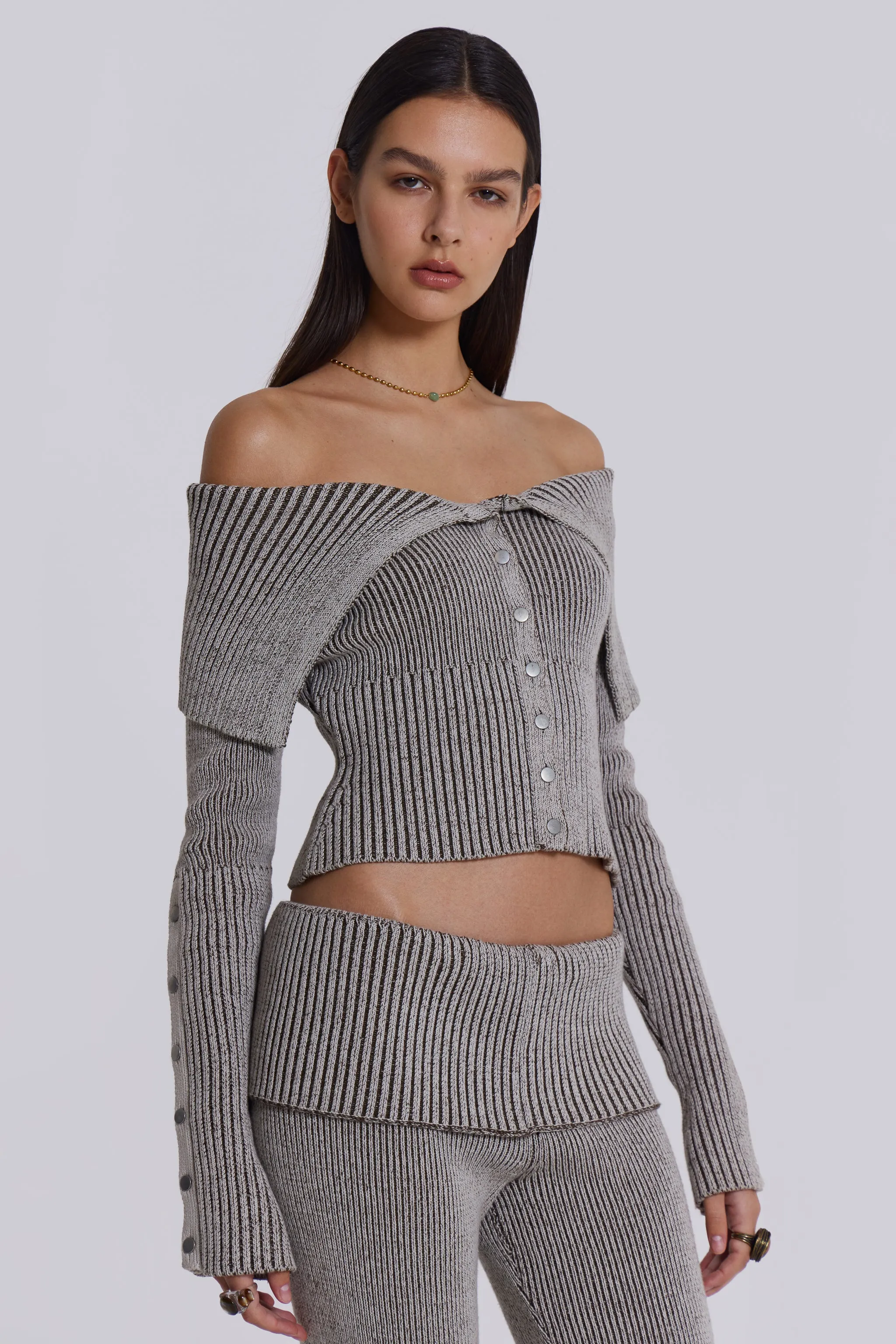 Kensu Off The Shoulder Knit Top