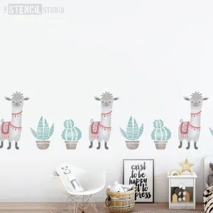Levi Llama Stencil