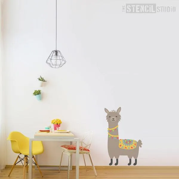 Lionel Llama Stencil
