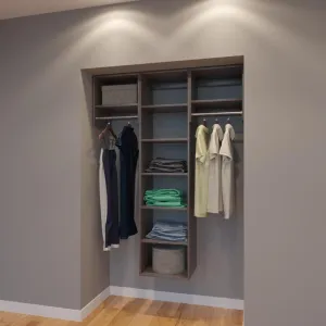 Modular Closets 4.5 FT Closet Organizer System - 54 inch - Style B