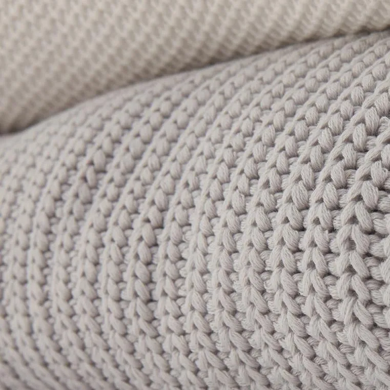 ORGANIC CHUNKY RIB KNITTED THROW