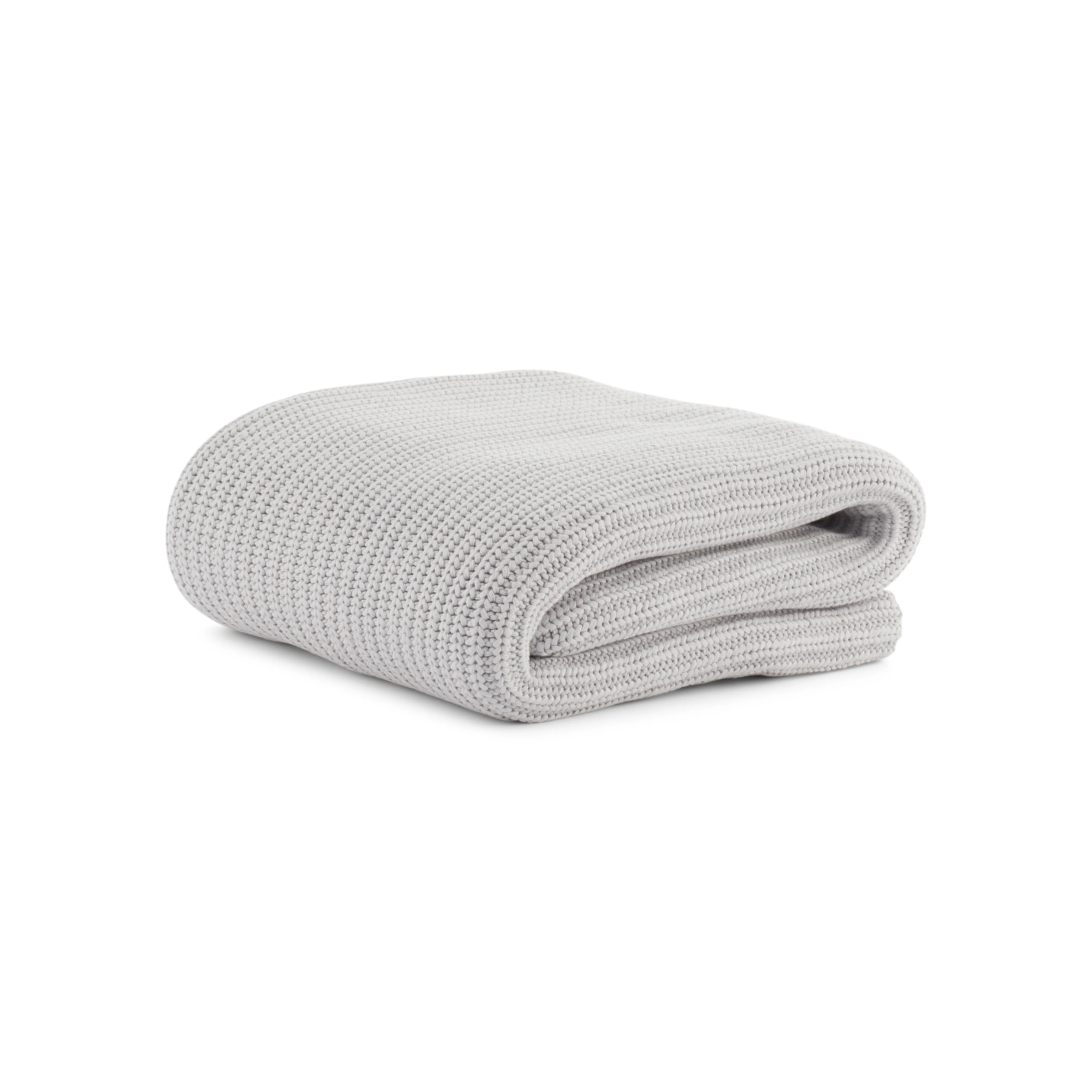 ORGANIC CHUNKY RIB KNITTED THROW