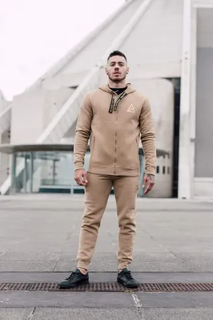 Palace Zip Through Men's Hoodie -  Stone