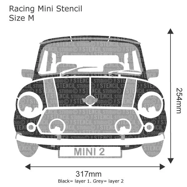 Racing Mini Stencil