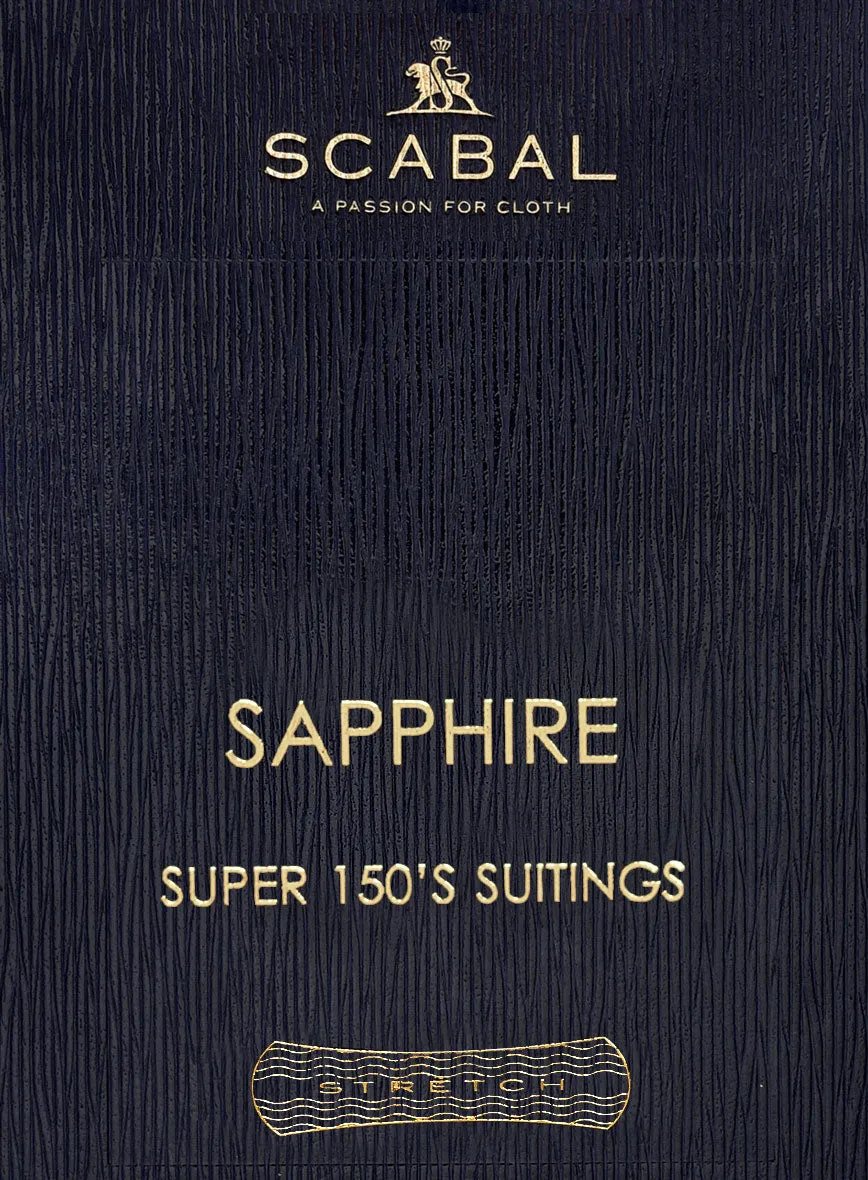 Scabal Sapphire Glen Blue Wool Jacket