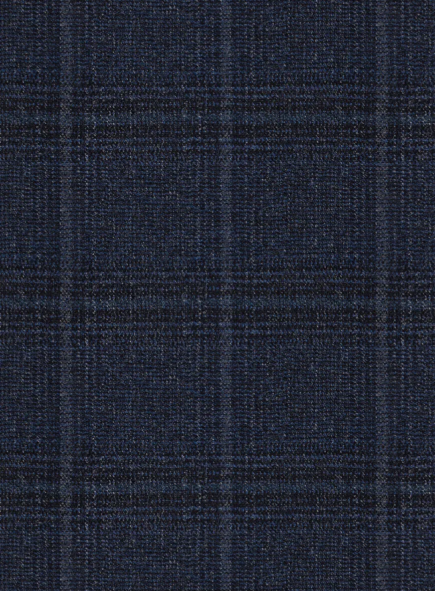 Scabal Sapphire Glen Blue Wool Jacket
