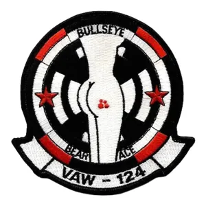 U.S. Navy VAW-124 Bullseye Bear Ace Patch