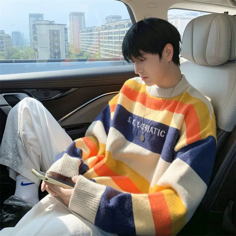 YDS Retro Cozy Striped Sweatshirt